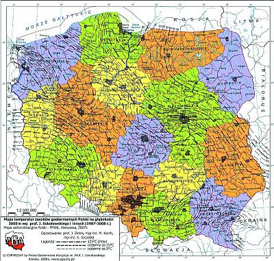 Mapa geotermalna Polski